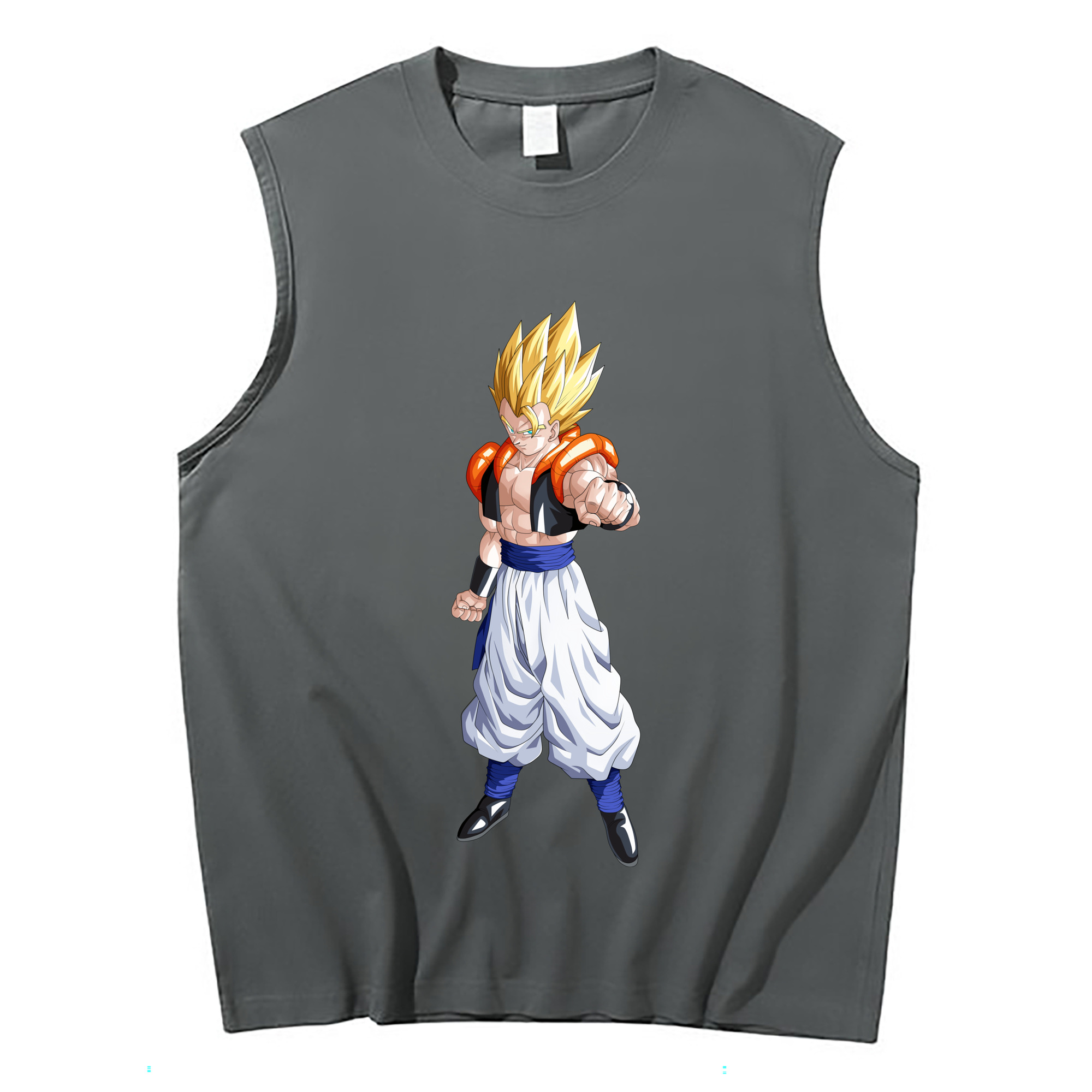 （画像用） ドラゴンボール ベジータ四世（Bejīta Yonsei）DRAGON BALL Vegeta IV コットン100％タンクトップ（フロントプリント）